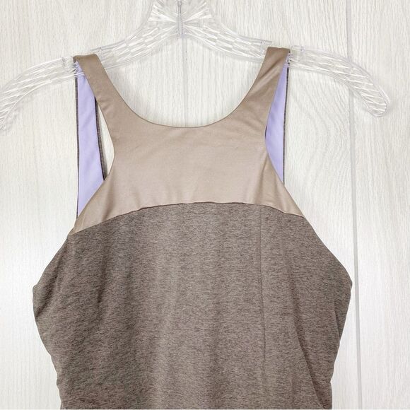 Prana | Heather Grey High Neck Athletic Tank Top Size Small - Picture 3 of 10